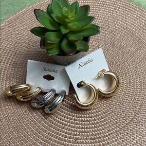 NATASHA 🔥 Hoops Earrings Bundle
